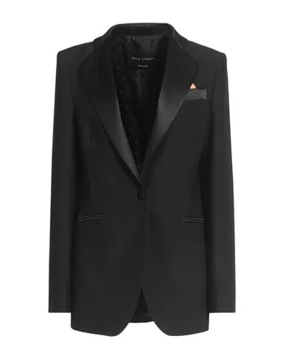 Hebe Studio Woman Blazer Black Size 8 Polyester