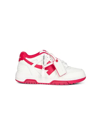 Off-white Out Of Office Women S Calf Leather Sneakers In White