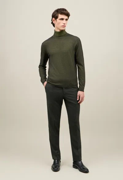 Boglioli Tinto Velo Cashmere Turtleneck In Green
