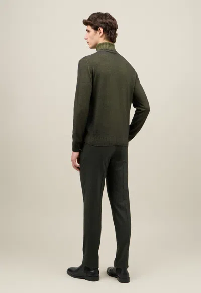 Boglioli Tinto Velo Cashmere Turtleneck In Green