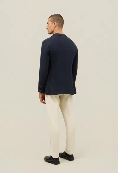 Boglioli Garment Dyed Cashmere K-jacket In Blue