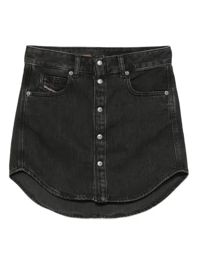 Diesel De-ard Black Skirt In Black