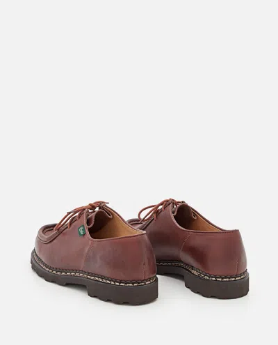 Paraboot Brown Leather Lace Up Shoes In Brown