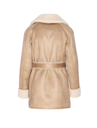 Urbancode Belted Reversible Coat In Brown