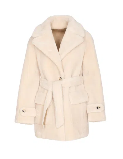 Urbancode Belted Reversible Coat In Brown