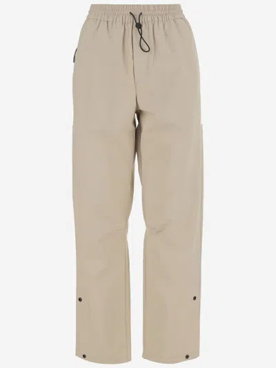 Autry Nylon Jogging Pants With Drawstring In Neutral