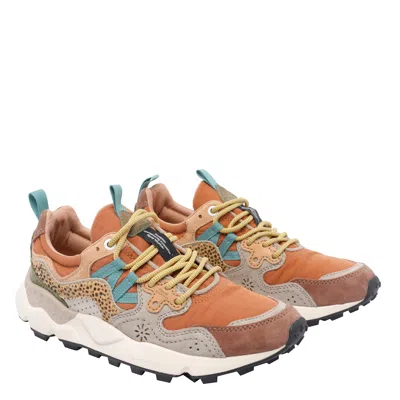 Flower Mountain Yamano 3 Panelled Sneakers In Multi