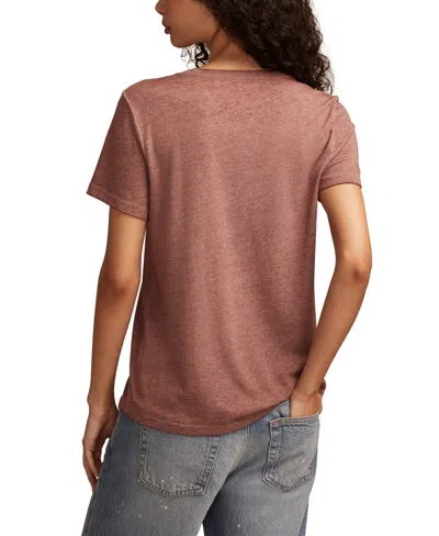 Lucky Brand Woodstock Embellished Graphic T-shirt In Pink