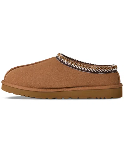 Ugg Slip-on Clog In Soft Suede With Sheepskin Lining In Brown