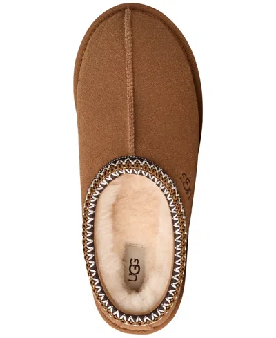 Ugg Slip-on Clog In Soft Suede With Sheepskin Lining In Brown