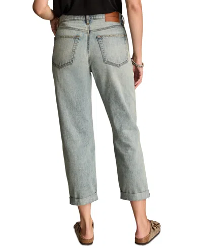 Lucky Brand Women's Mid Rise Boy In Gray