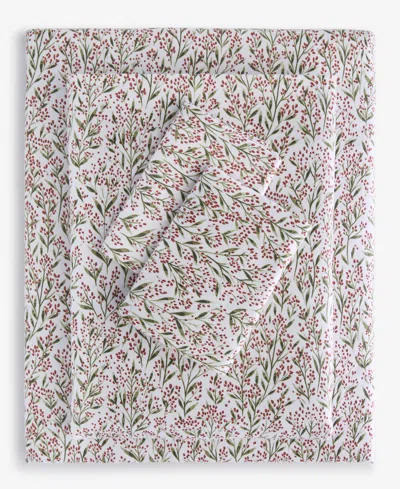 Charter Club Printed Flannel Cotton 3-pc. Sheet Set, Twin, Exclusively At Macy's In Multi