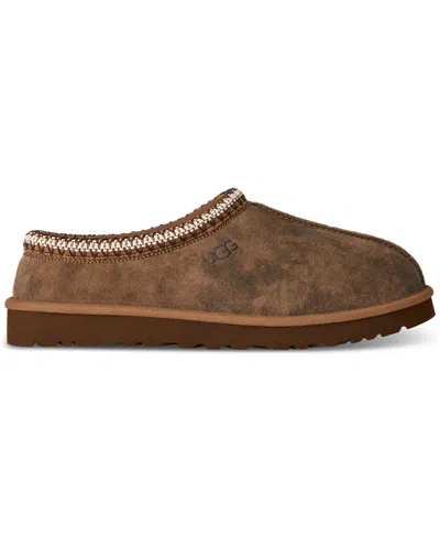 Ugg Chestnut Brown Suede Leather Tasman Ii Slippers In Green