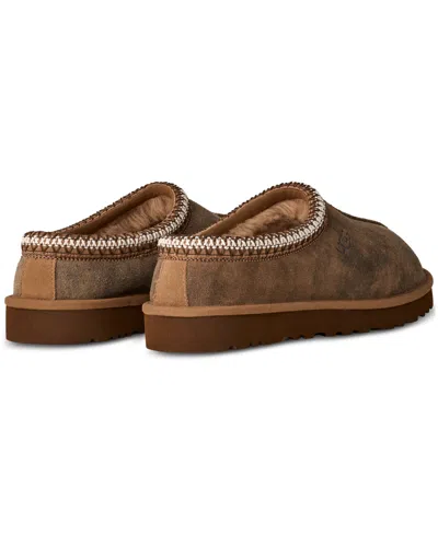 Ugg Chestnut Brown Suede Leather Tasman Ii Slippers In Green