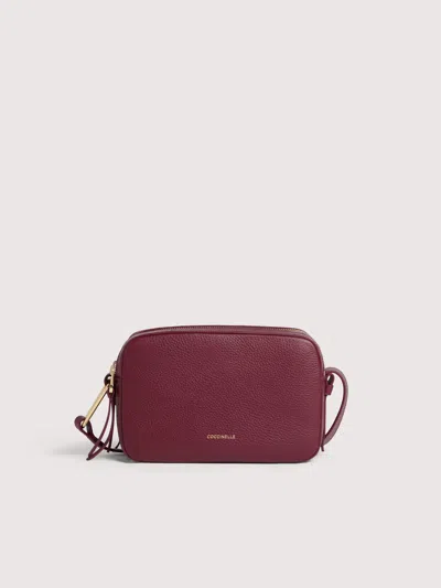 Coccinelle Mini Bag Grained Leather In Sand