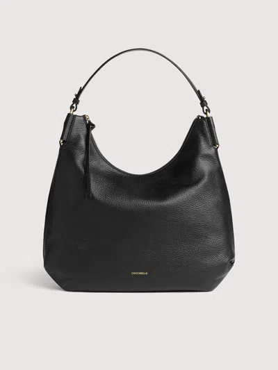 Coccinelle Leather Tote Bag In Black