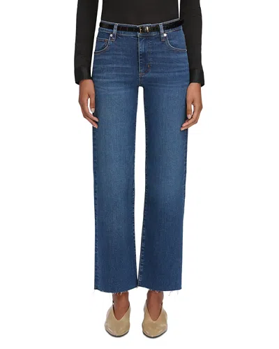 Frame Le Slim Palazzo High Rise Wide-leg Jean In Femma In Blue