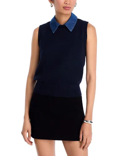 Steve Madden Jeane Sweater Vest In Black