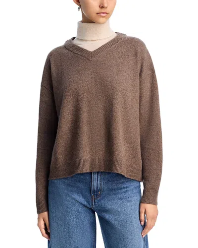 Staud Doris Cashmere Sweater Truffle In Brown