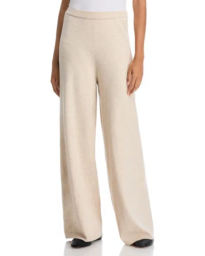 French Connection Marley Wide Leg Knit Pants In Neutral