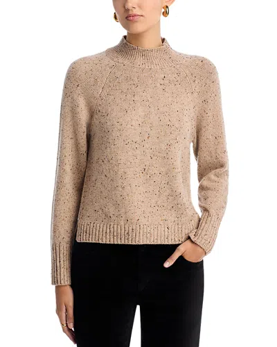 Kobi Halperin Isabel Speckled Mock-neck Sweater In Neutral