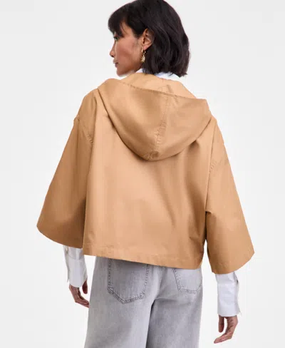 On 34th Women's Cropped Parka Jacket, Macy's Exclusive In Brown