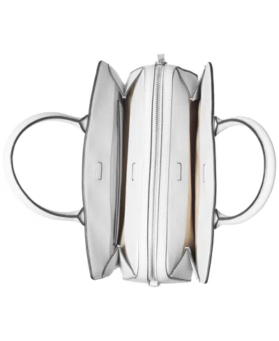 Michael Kors Michael  Laila Medium Signature Logo Satchel In Gray