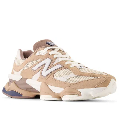 New Balance Unisex 9060 In Braun/beige/blau, Wildleder/mesh, Grösse 44 In Neutral