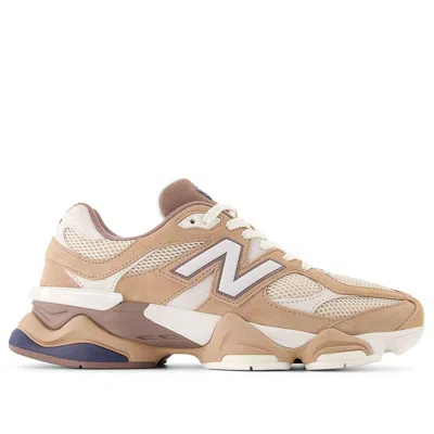 New Balance Unisex 9060 In Braun/beige/blau, Wildleder/mesh, Grösse 44 In Neutral