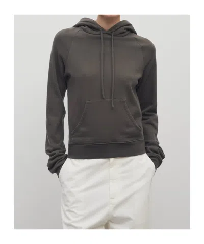 The Row Timia Sweatshirt In Cotton And Cashmere In Green