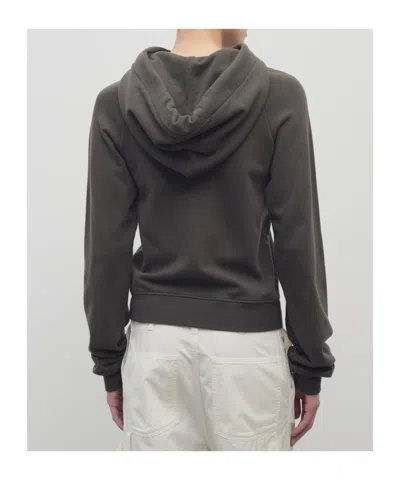 The Row Timia Sweatshirt In Cotton And Cashmere In Green