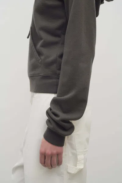 The Row Timia Sweatshirt In Cotton And Cashmere In Green