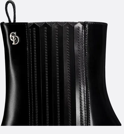 Dior Ankle Boots With Block Heel And Elastic In Black