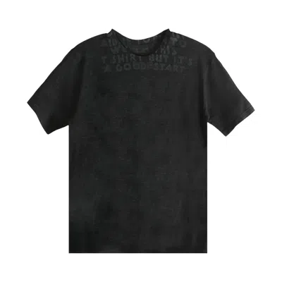 Pre-owned Mm6 Maison Margiela Crewneck T-shirt 'off Black' | Men's Size S
