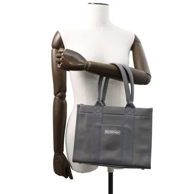 Pre-owned Balenciaga Gray Leather Tote Bag ()