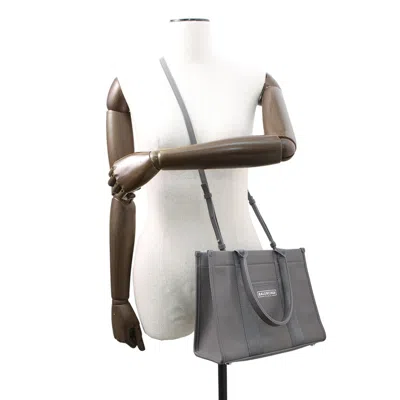 Pre-owned Balenciaga Gray Leather Tote Bag ()