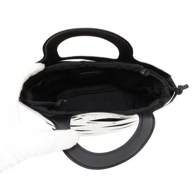 Pre-owned Balenciaga Silver Patent Leather Basket Handbag Shoulder Bag ()