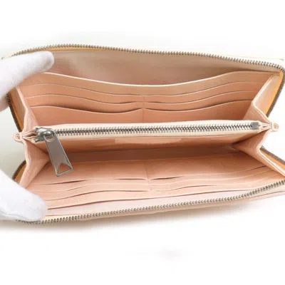 Pre-owned Bottega Veneta Beige Leather Long Wallet (bi-fold) () In Sand