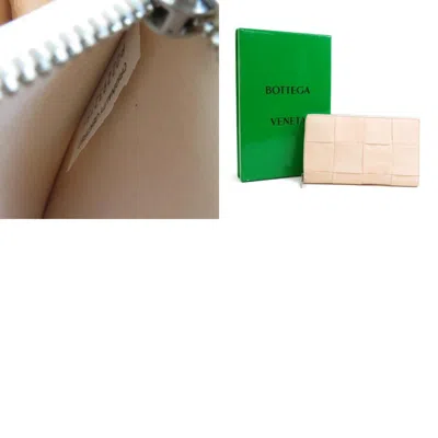Pre-owned Bottega Veneta Beige Leather Long Wallet (bi-fold) () In Sand