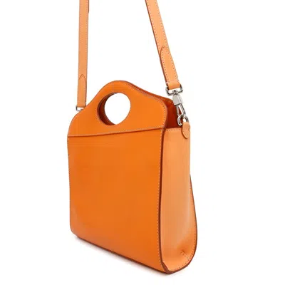 Pre-owned Burberry Orange Leather Handbag Shoulder Bag ()