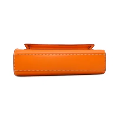 Pre-owned Burberry Orange Leather Handbag Shoulder Bag ()