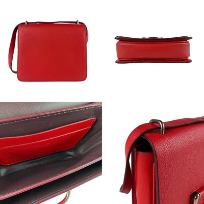 Pre-owned Burberry Red Color Leather Shoulder Bag ()