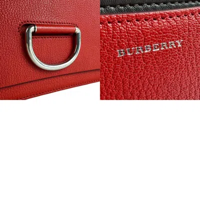 Pre-owned Burberry Red Color Leather Shoulder Bag ()