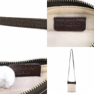 Pre-owned Bvlgari Beige Brown Nylon Canvas Leather Shoulder Bag ()