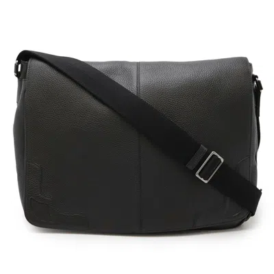 Pre-owned Cartier Marcello Brown Dark Brown Leather Shoulder Bag ()