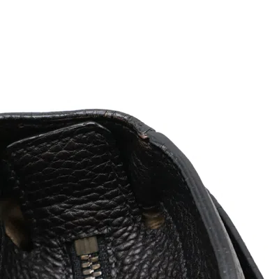 Pre-owned Cartier Marcello Brown Dark Brown Leather Shoulder Bag ()