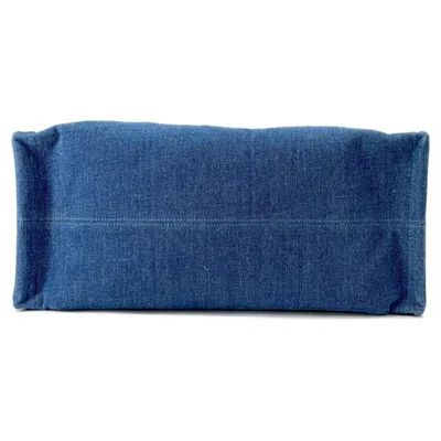 Pre-owned Celine Cabas Blue Denim Tote Bag ()