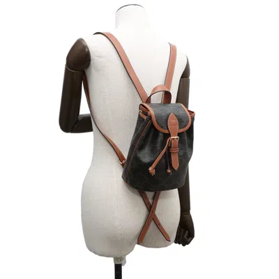 Pre-owned Celine Gold Pvc Leather Backpack ()