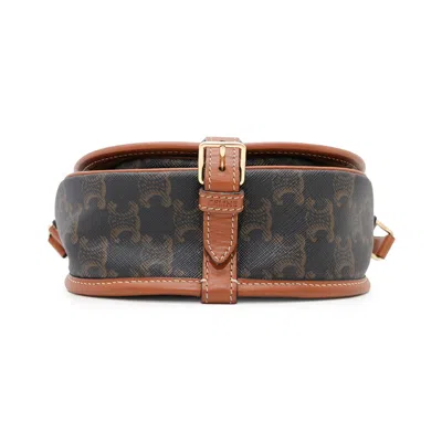 Pre-owned Celine Gold Pvc Leather Shoulder Bag ()