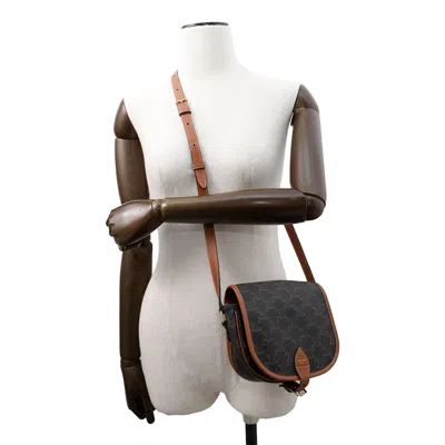 Pre-owned Celine Gold Pvc Leather Shoulder Bag ()